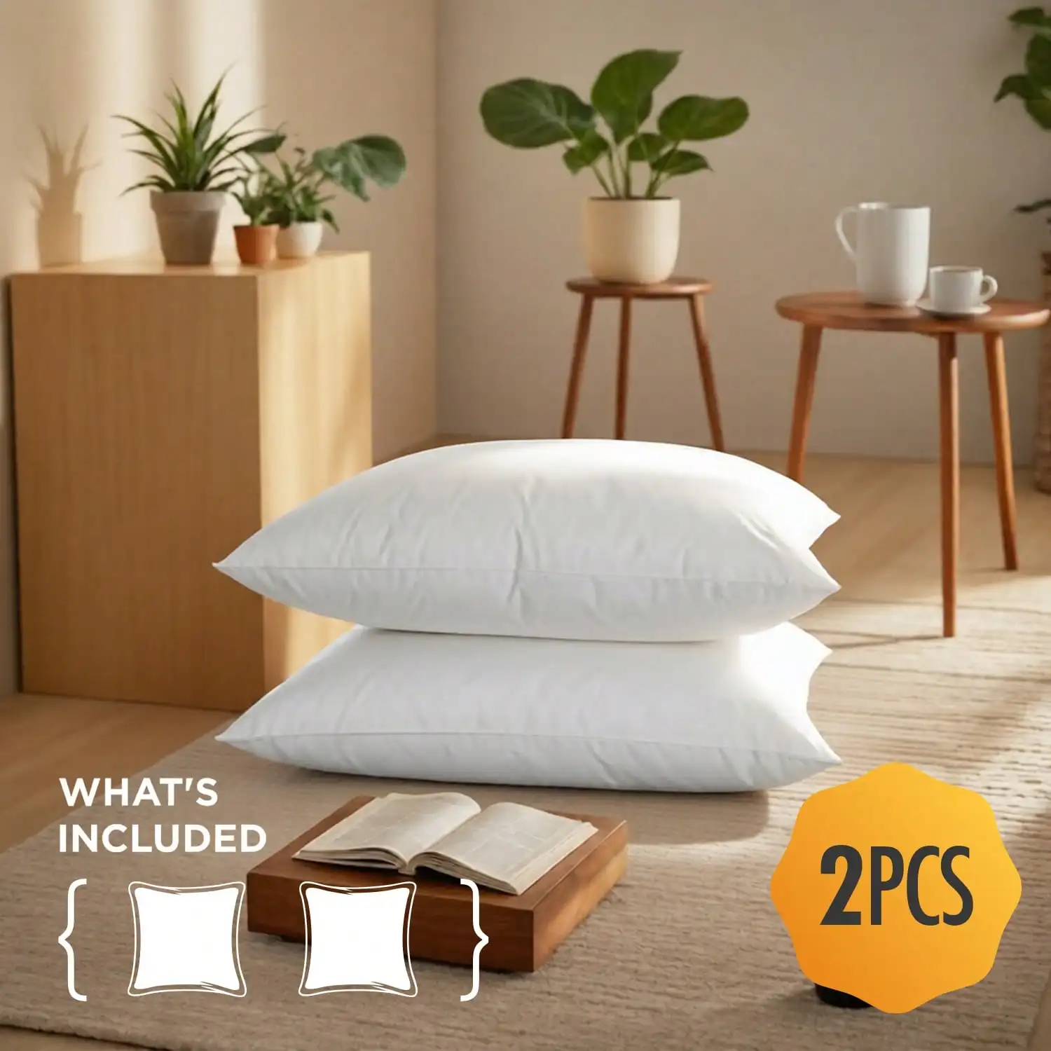 Pillow Insert 18X18 - Conjunto de 2 e 4 unidades