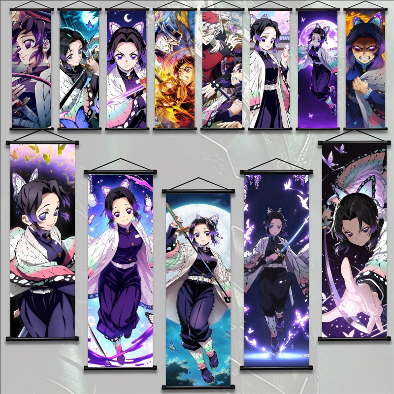Home Textile - Pergaminho de Tecido Shinobu Kocho Demon
