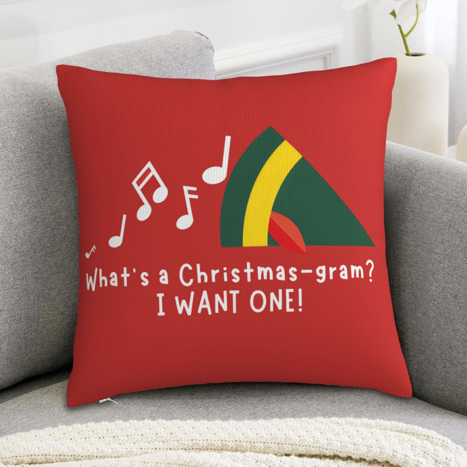 Pillow Insert 18X18 - 1 capa de almofada de Natal