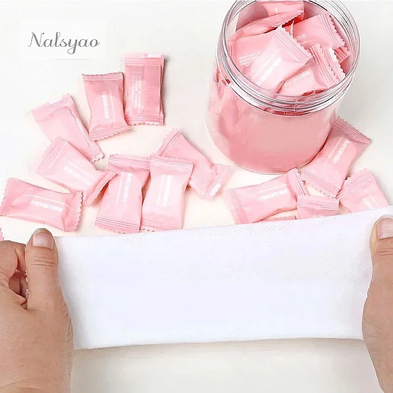 50 unidades de toalhas comprim - Home Textiles Face Towel avaliação e preço