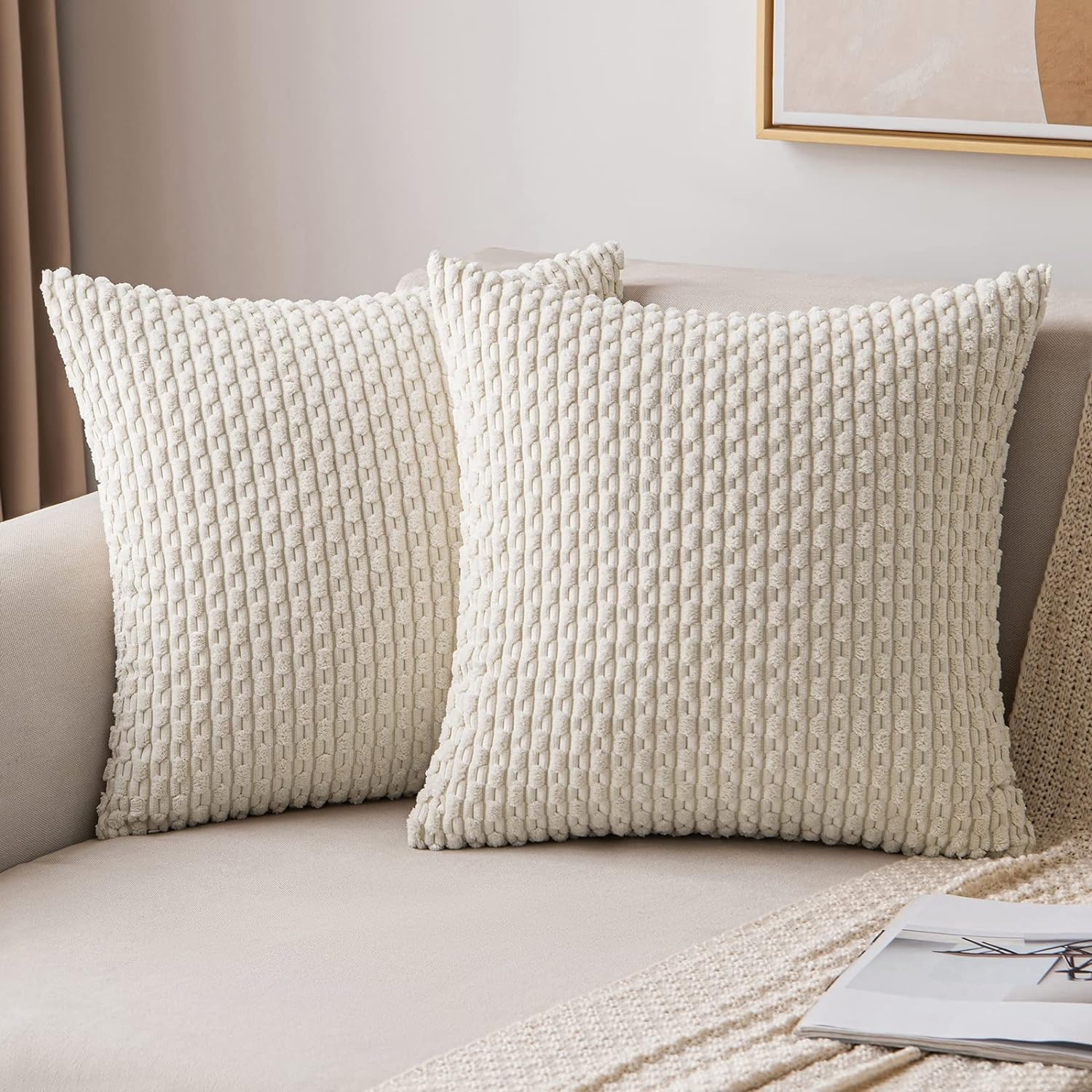 Listrado lance capa de almofad - Pillow Insert 18X18 avaliação e preço