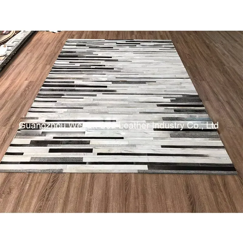 Tapete de Couro de Vaca Cinza  - Home Textiles Importers In Usa avaliação e preço