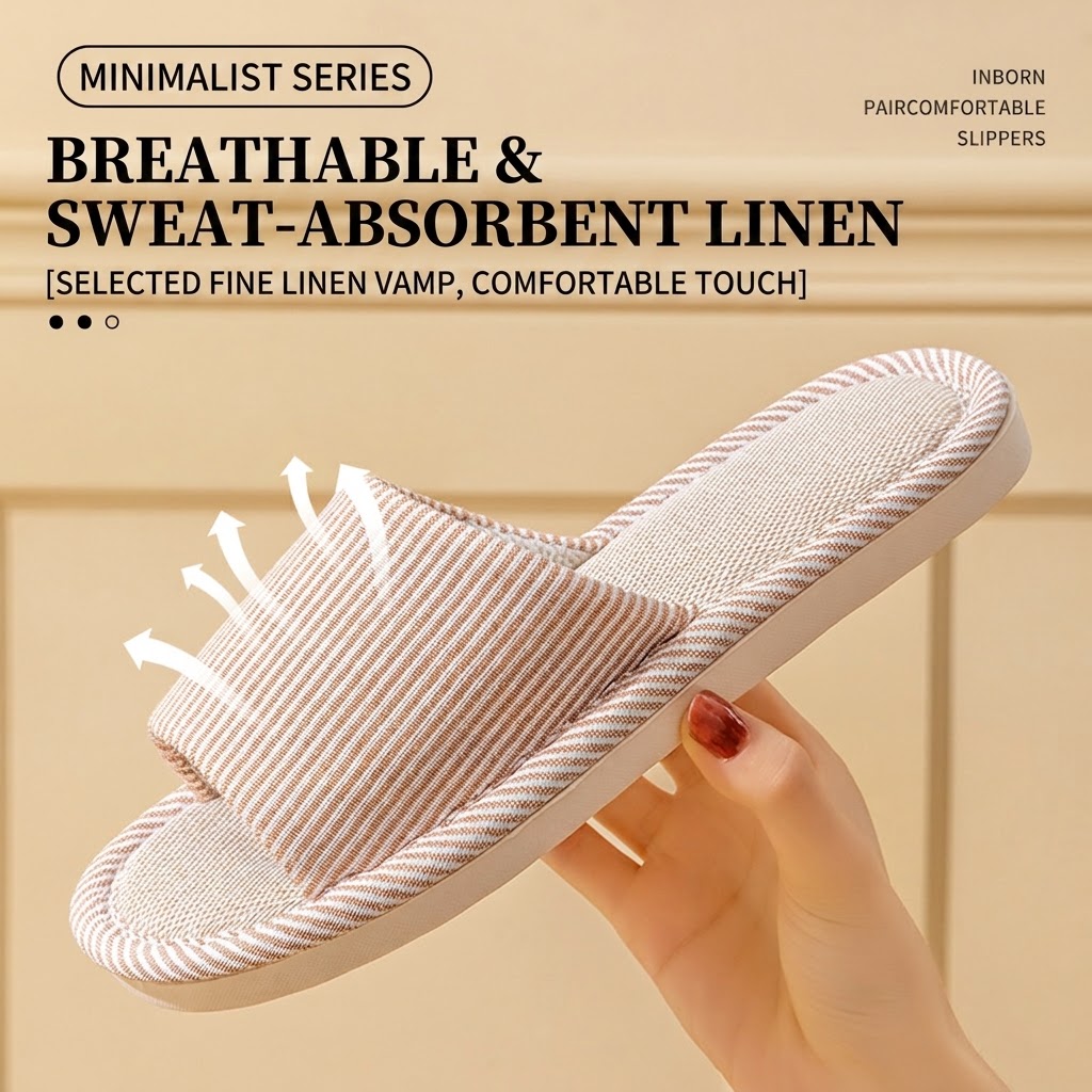 Chinelos de Linho Respirável p - Home Textile avaliação e preço
