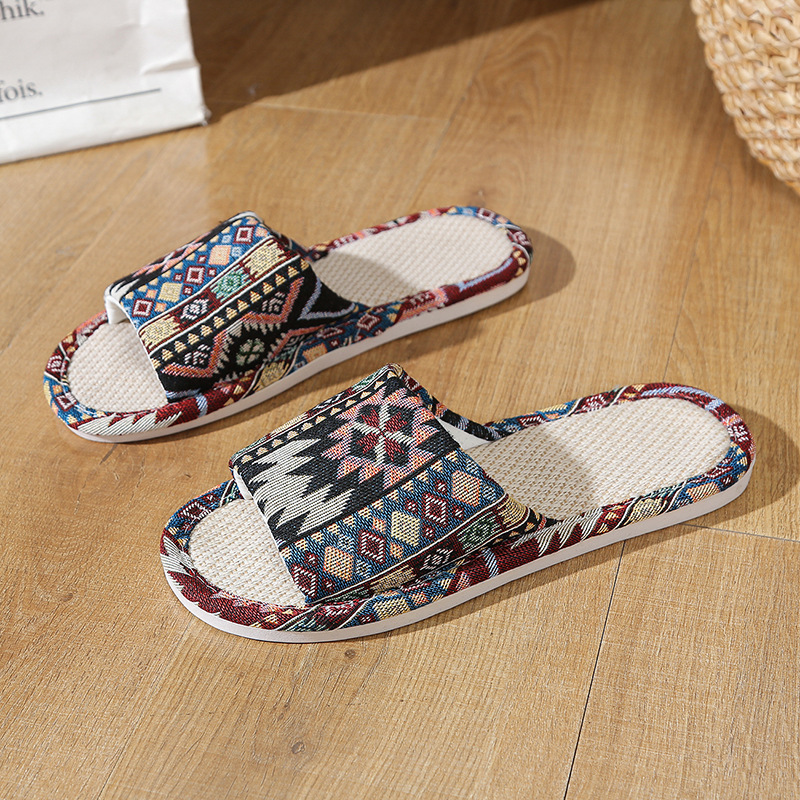 Sandálias de linho natural par - Home Textile avaliação e preço